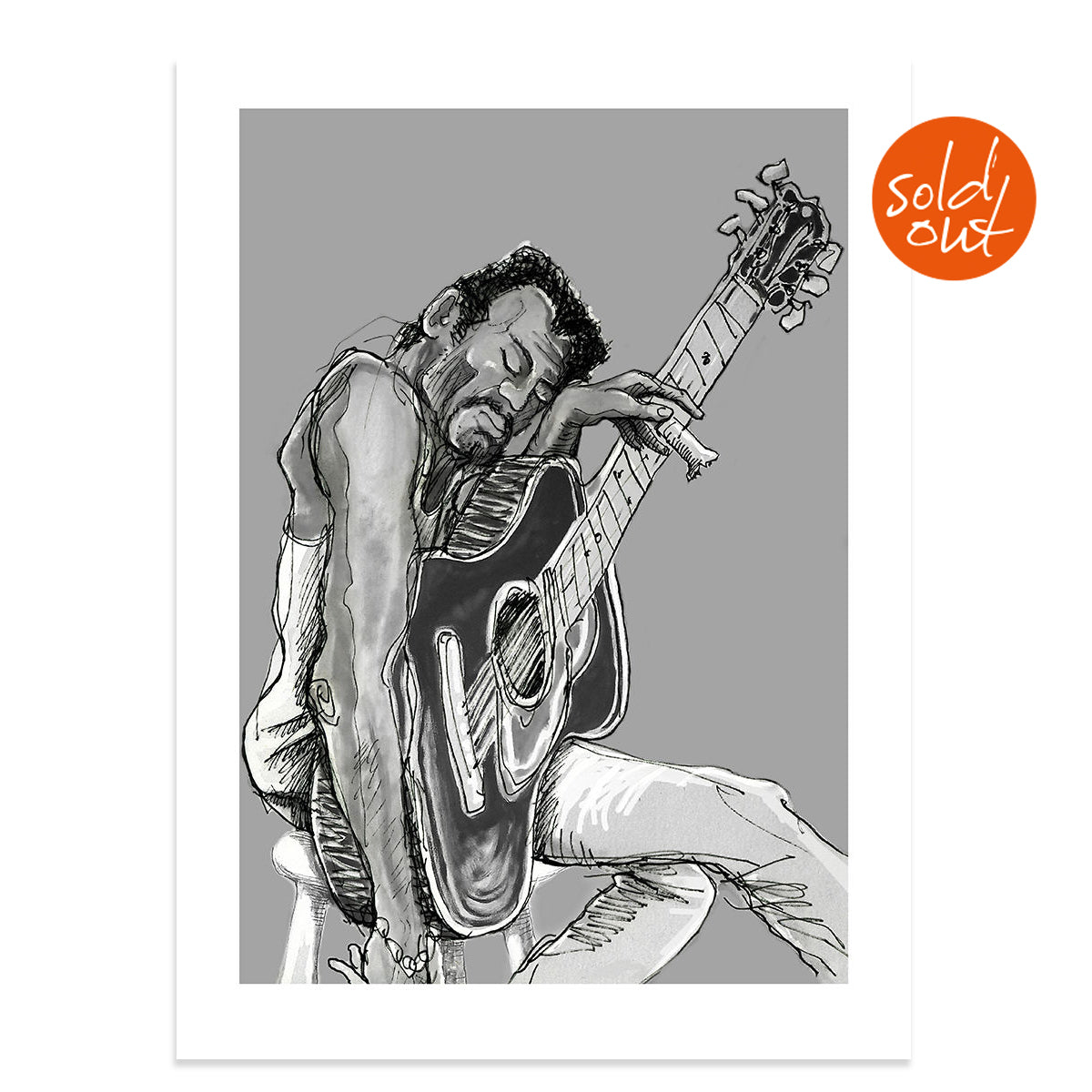 Ronnie Wood - Bluesman Art Print