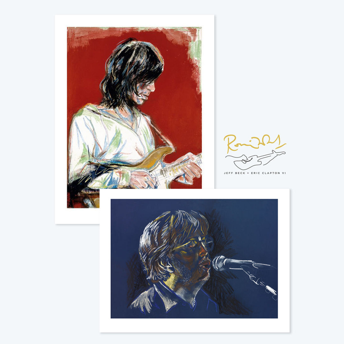 Ronnie Wood - Jeff Beck & Eric Clapton VI Set