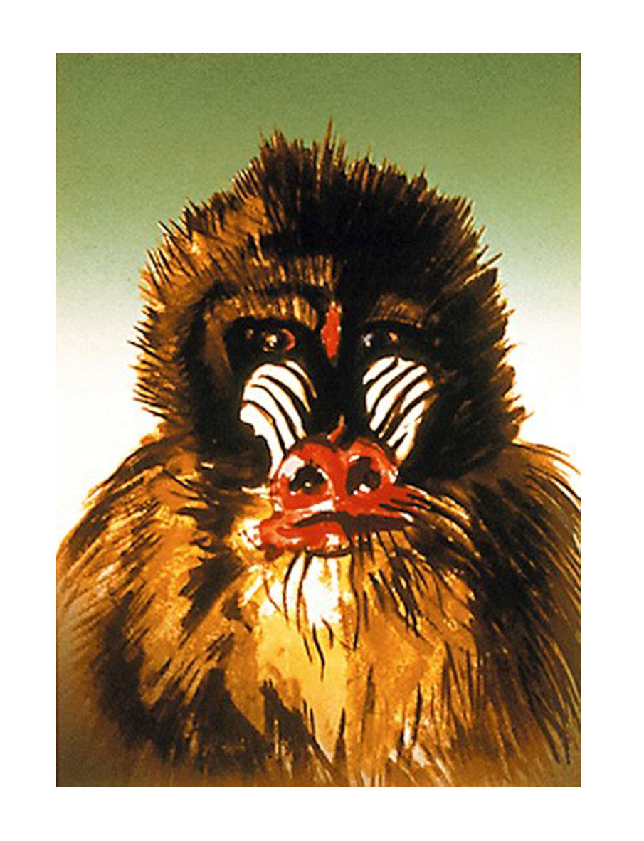 Ronnie Wood - Mandrill - Screenprint, 1995