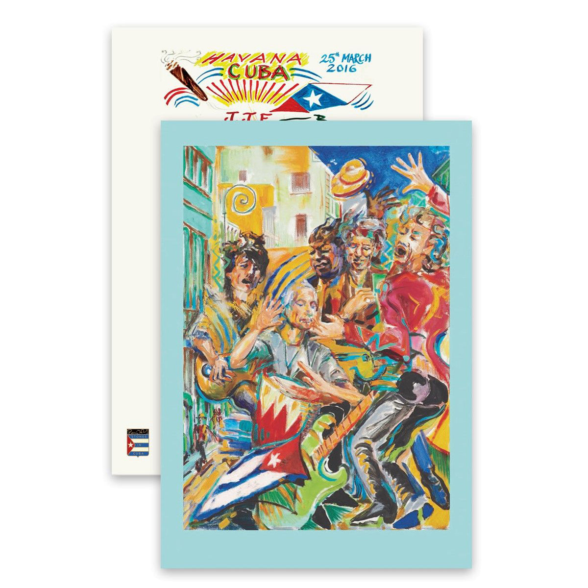 Ronnie Wood - Stones In Cuba Print and Setlist