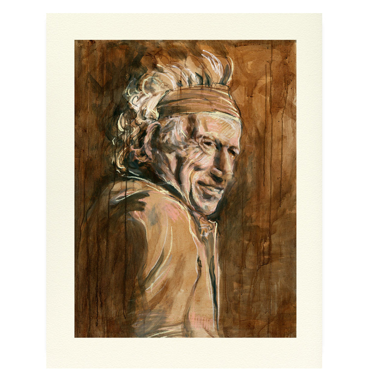 Ronnie Wood - Wall Study - Keith 2021 Edition