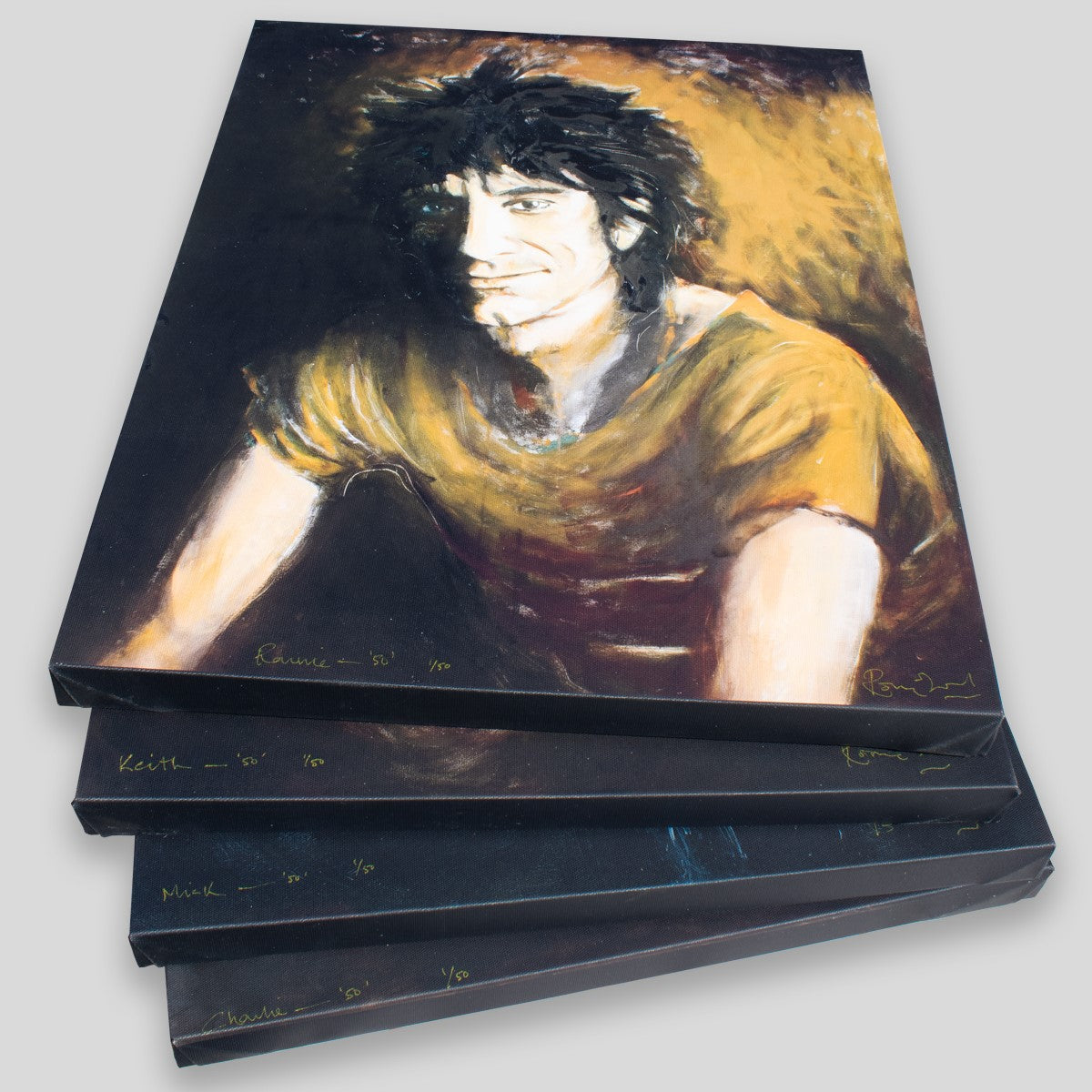 Ronnie Wood - 50 4 x Canvas Set