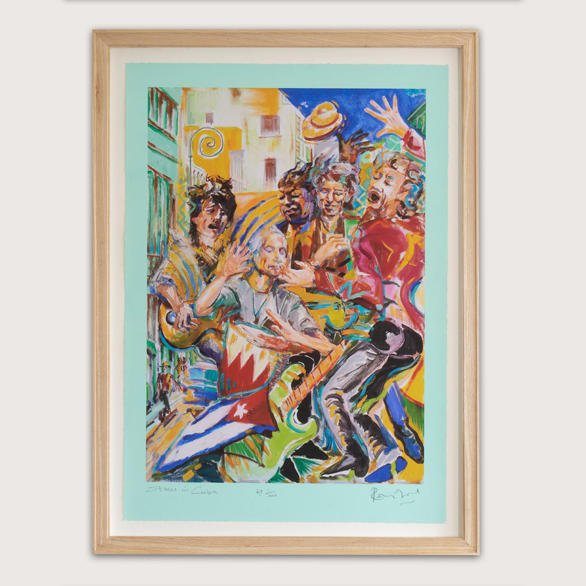 Ronnie Wood - Stones In Cuba Print and Setlist