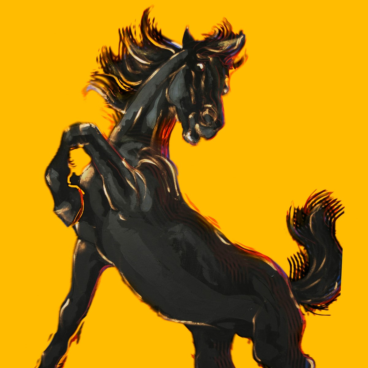 Ronnie Wood - Wild Horses Yellow Tee