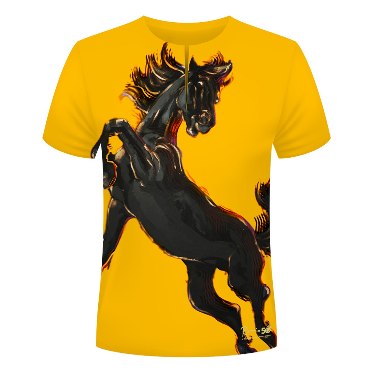 トップス house on the hill L/S Tee (Brown Horse) Wild Horses Yellow Tee - Ronnie Wood UK