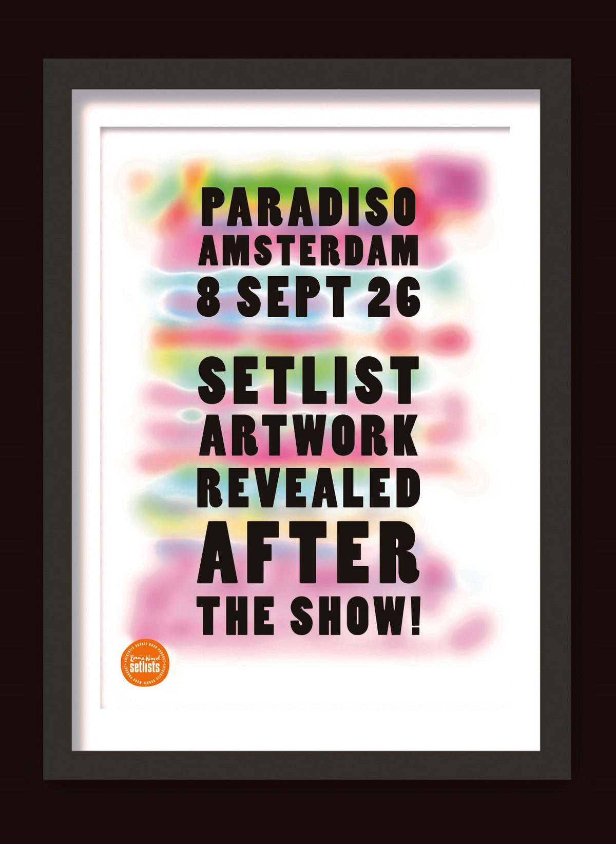Paradiso Amsterdam VIP Collectors Setlist Bundle