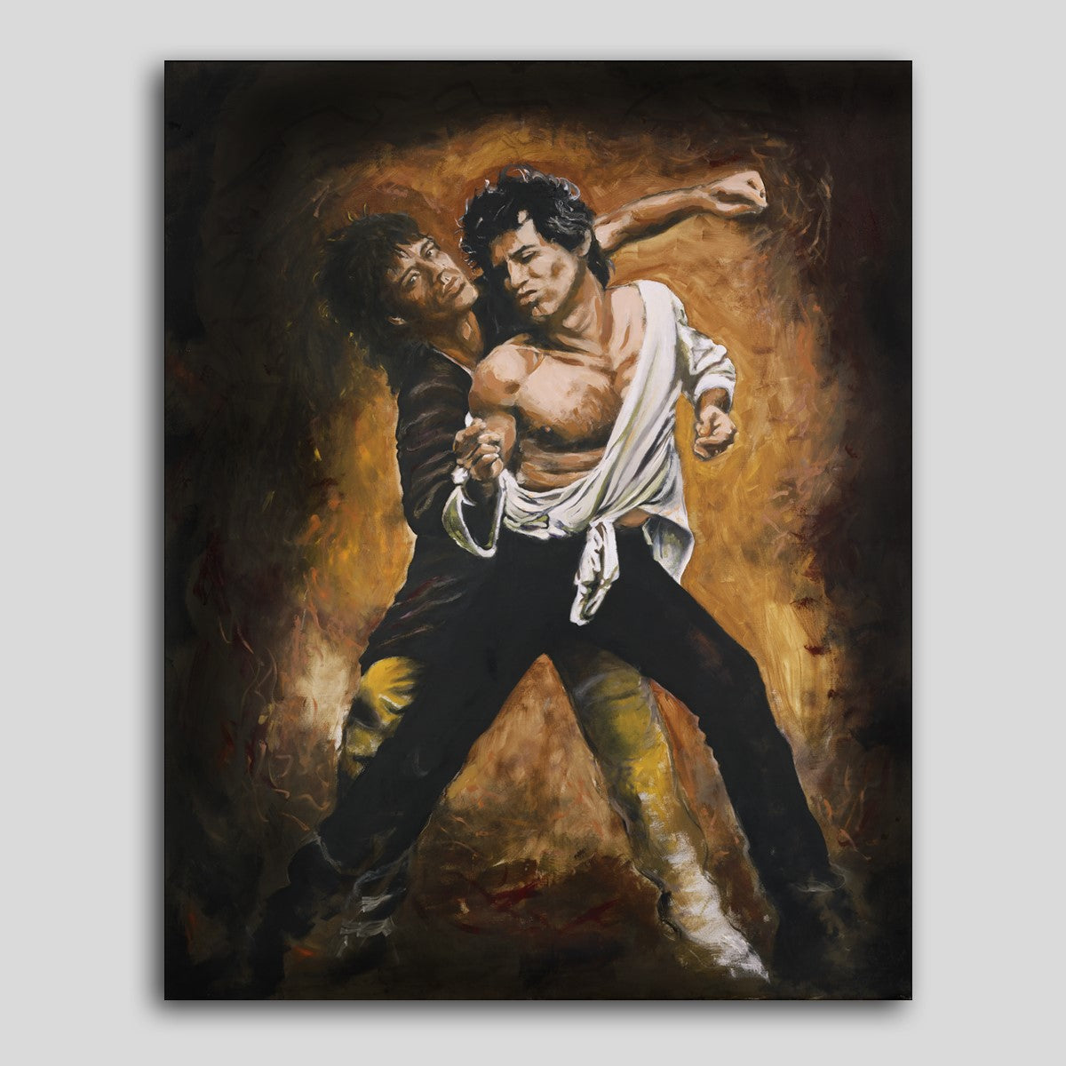 Ronnie Wood - Mick & Keith Onstage '91 Canvas