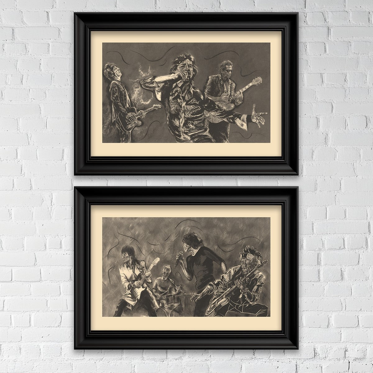 Ronnie Wood - Dance Part I & II Intaglio Print Bundle