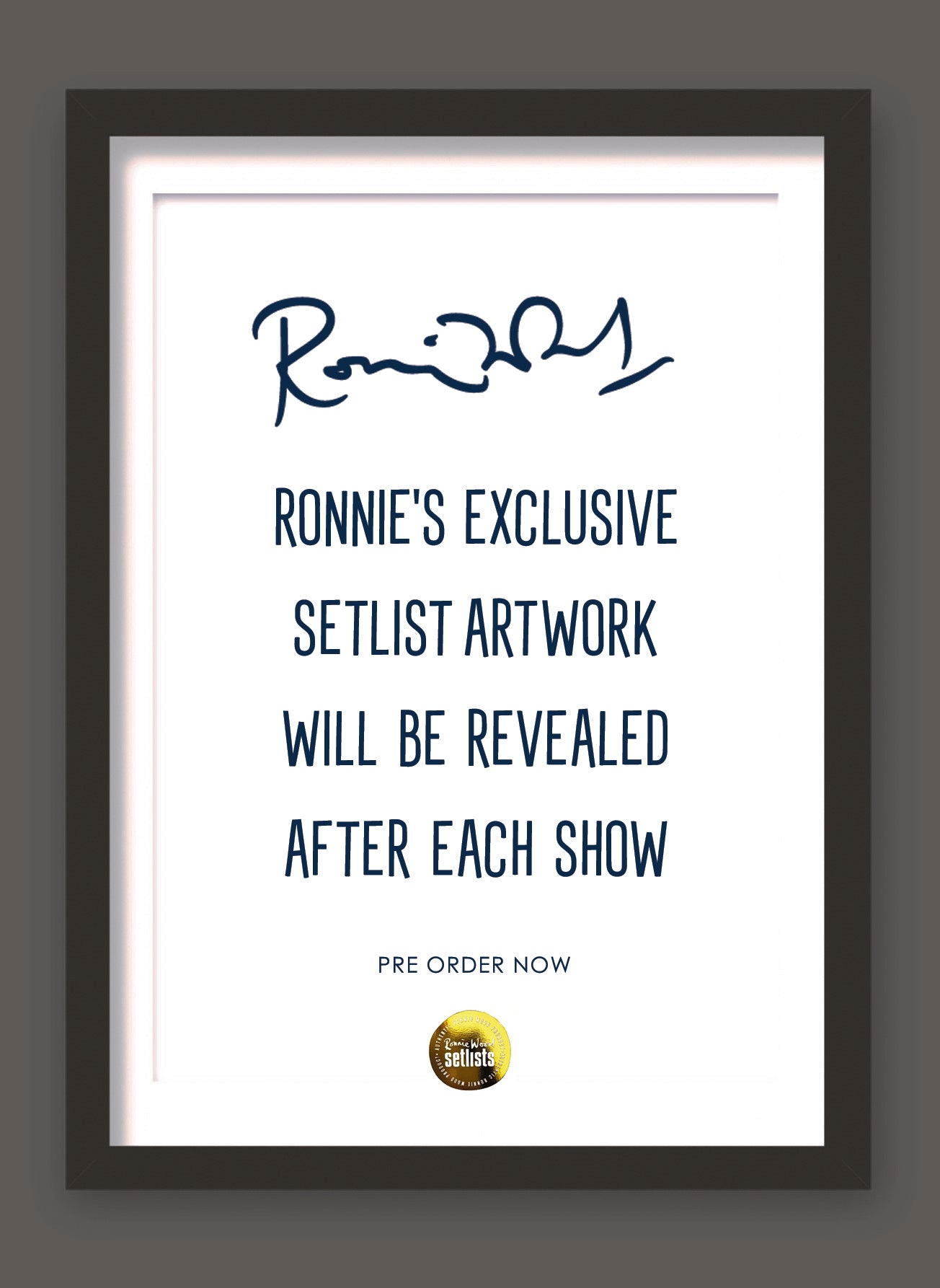 Ronnie Wood - Show 4, The Long Road Festival, Leicestershire, UK 29 August 2026 Lithograph