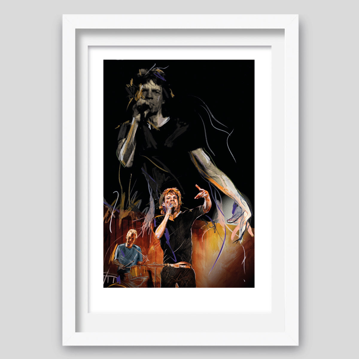 Ronnie Wood - 'Burning' 3 Print Bundle Collectors Series