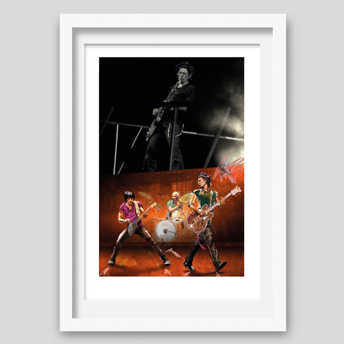Ronnie Wood - 'Burning' 3 Print Bundle Collectors Series