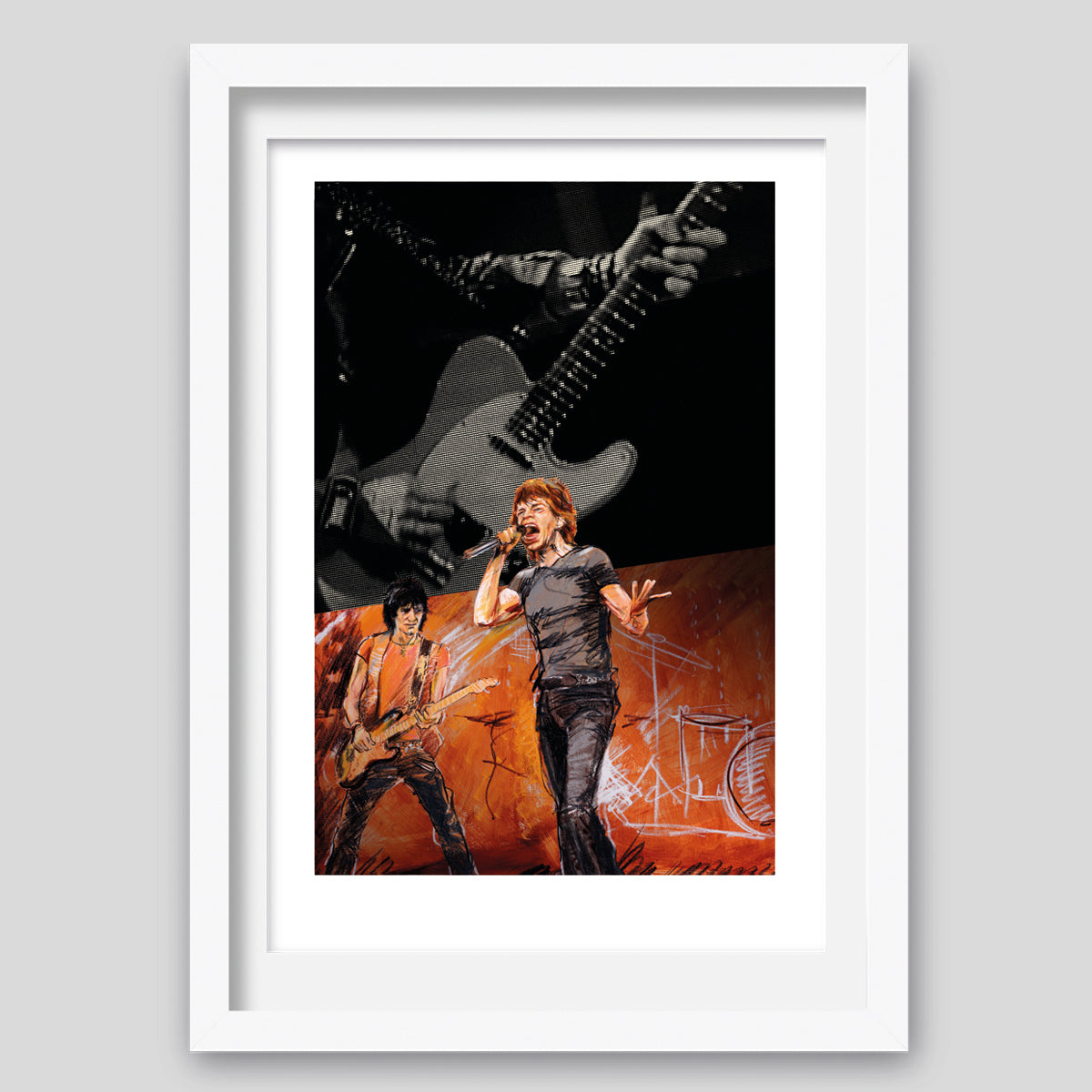 Ronnie Wood - 'Burning' 3 Print Bundle Collectors Series