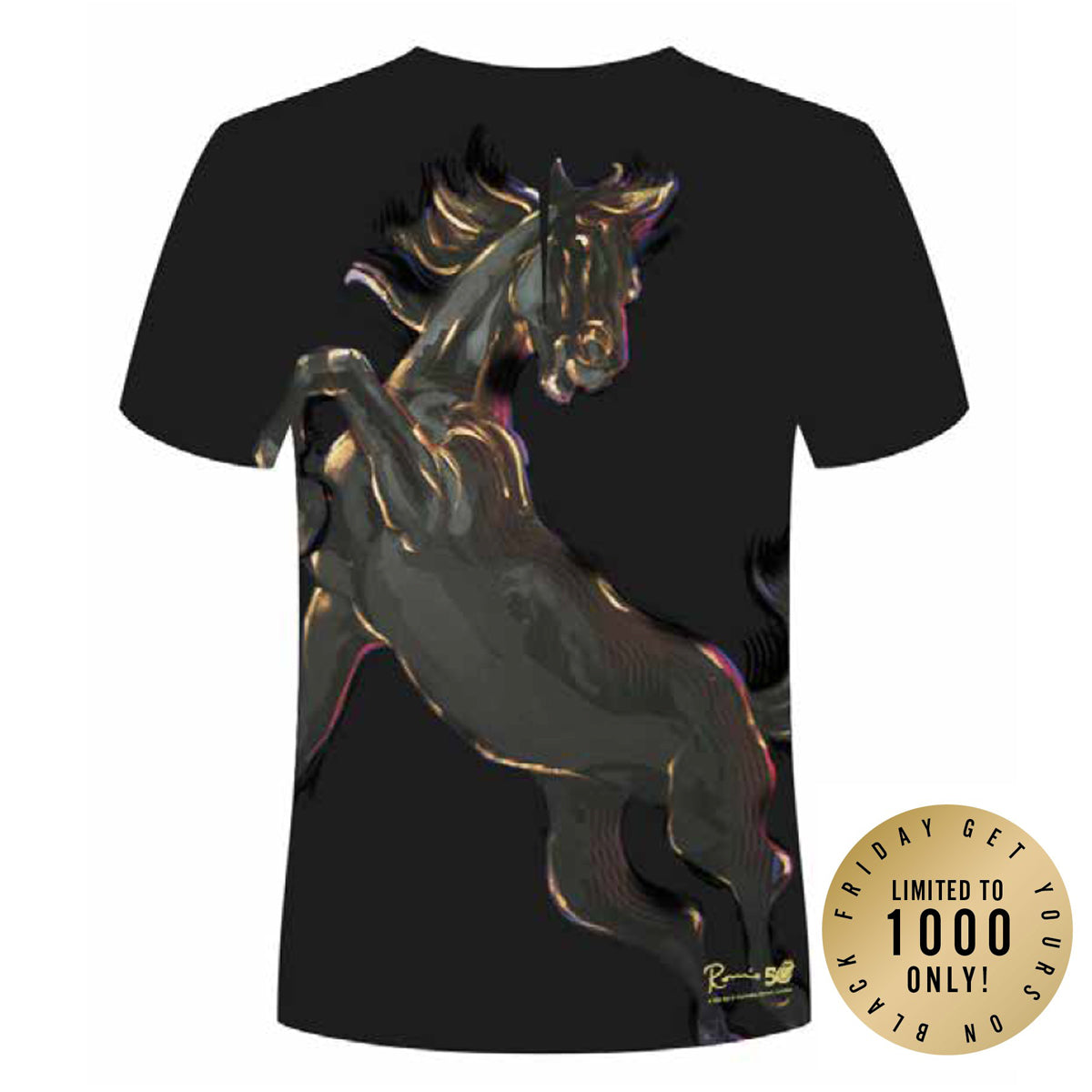 Ronnie Wood - Limited Edition Wild Horses Black T-Shirt