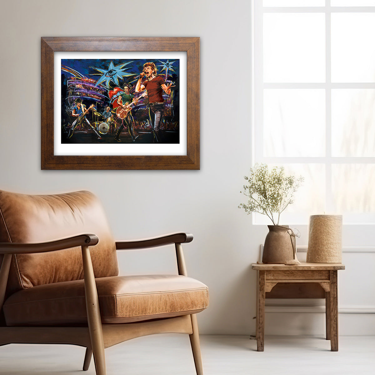 Ronnie Wood エルビス ポップアート 額縁付き　　（I 74 Collectors Series - Ronnie Wood UK