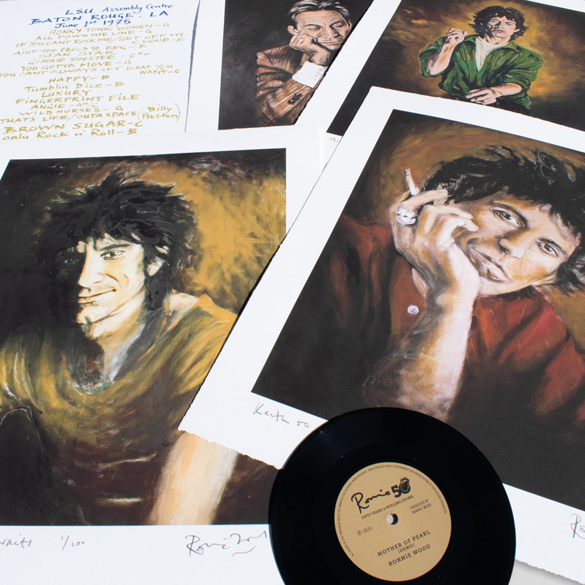 Ronnie Wood - 50 The Portraits Folio