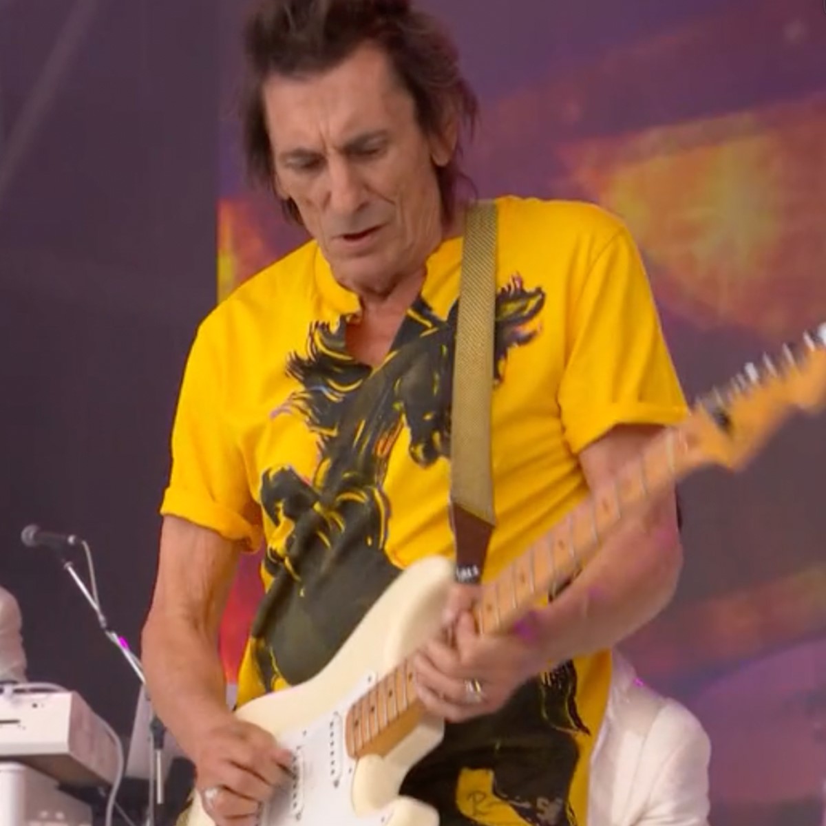 Ronnie Wood - Wild Horses Yellow Tee